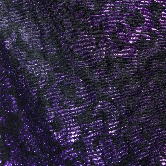 VTG 90s Gunne Sax Jessica McClintock Strapless Purple Floor-Length Cocktail Gown - Picture 5 of 9